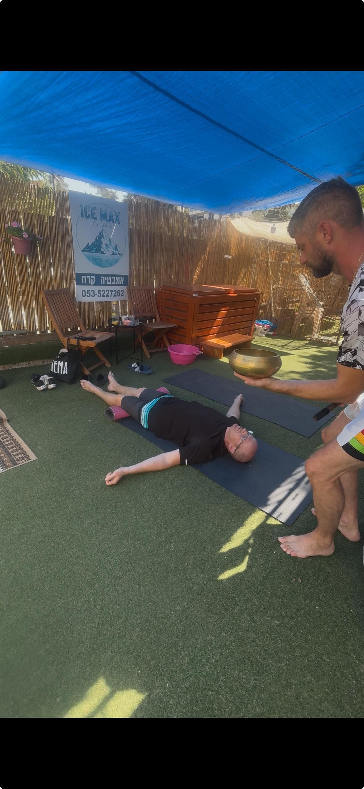 Подготовка к ледяной ванне